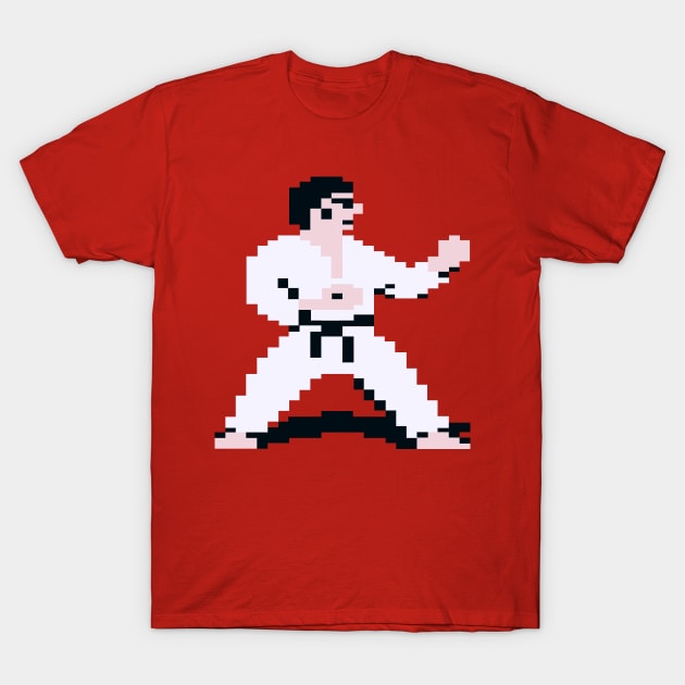 International Karate White T-Shirt by Retro8Bit Fashion Store